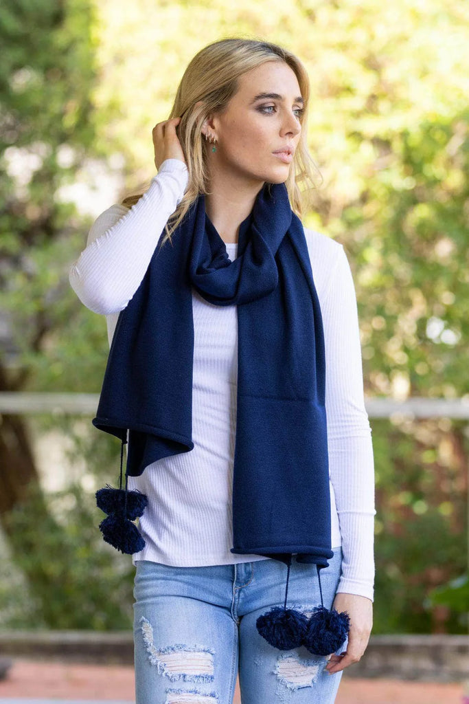Augustine - POM SCARF - NAVY