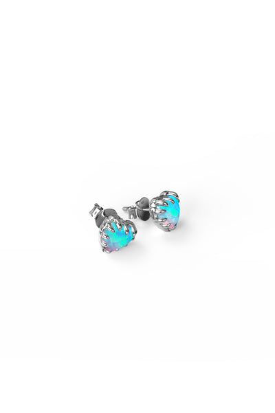 STOLEN - LOVE CLAW STUD  EARRINGS - OPAL