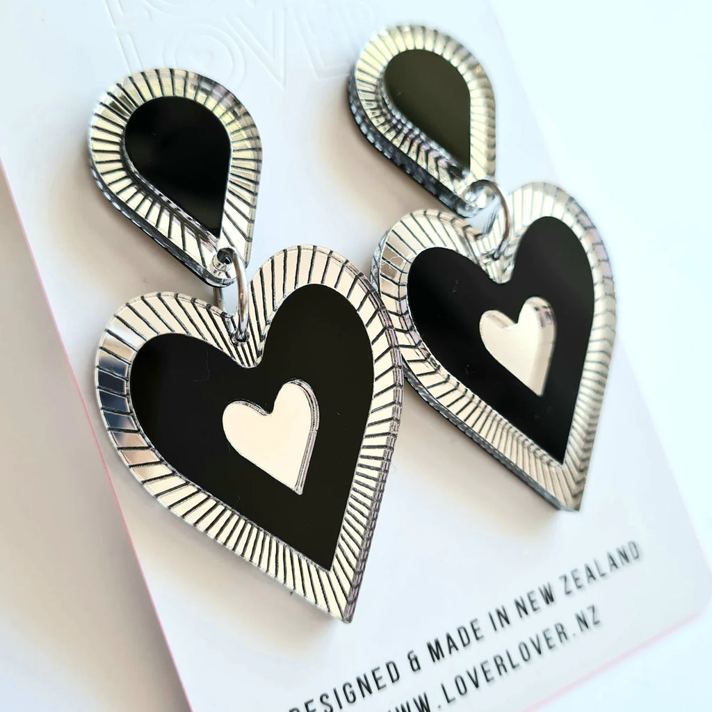 LOVER LOVER FREINA SINGLE DROP BLACK-SILVER