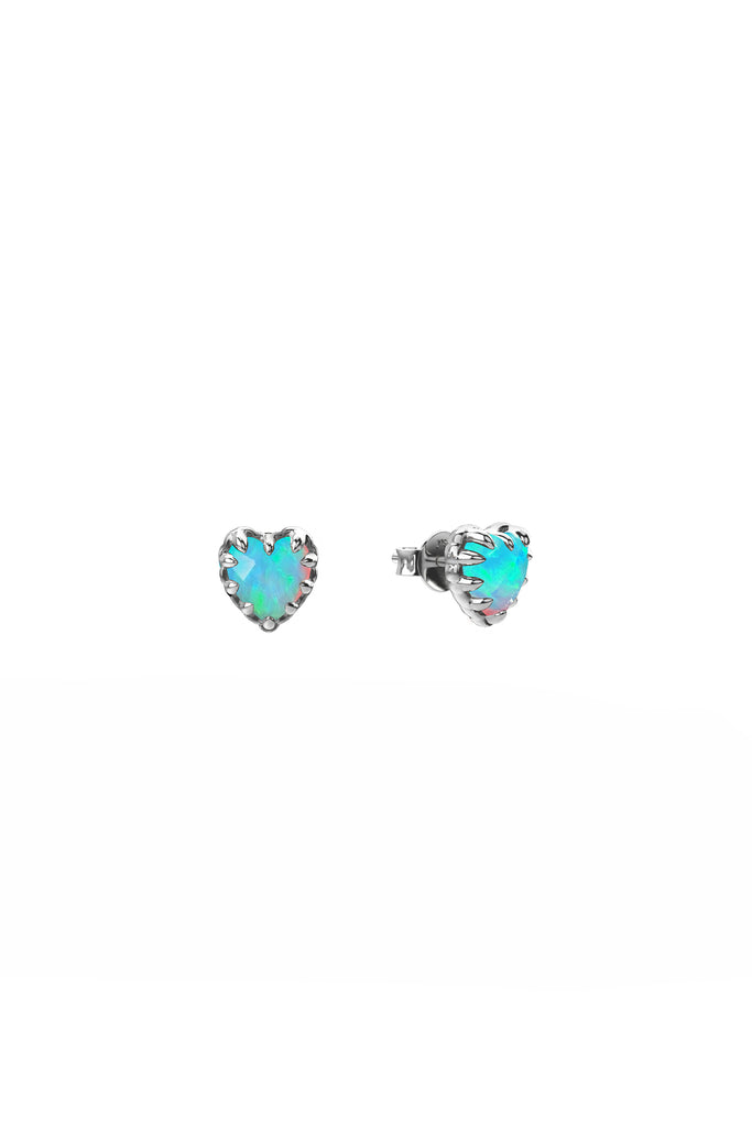 STOLEN - LOVE CLAW STUD  EARRINGS - OPAL