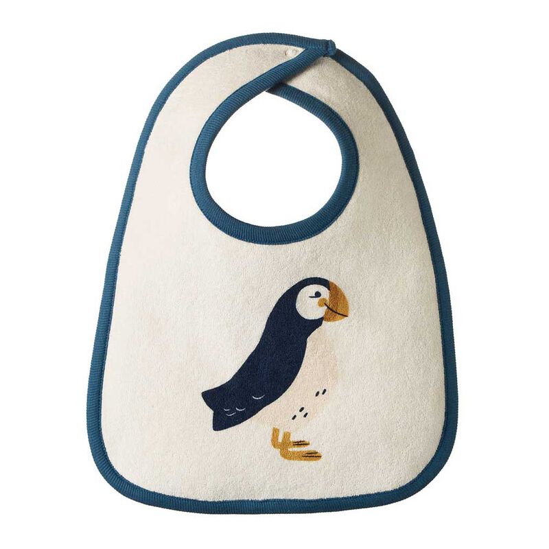 Nature Baby - Reversible Bib - PUFFIN PRINT