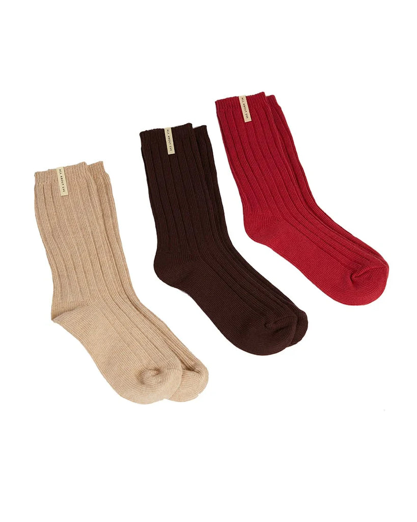 AAE Hoxton 3 Pack Socks - Multi
