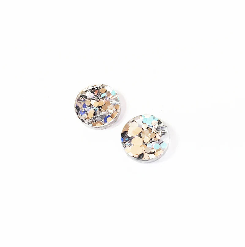 LOVER LOVER - ALLY STUD - SILVER GLITTER