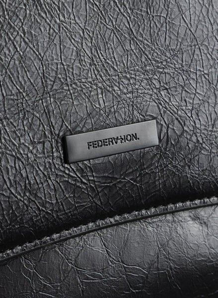 FEDERATION  FOREVER BAG - LEATHER - BLACK