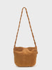 NICE THINGS PALOMA S - BRAIDED STRAP SHOULDER BAG - OCHRE