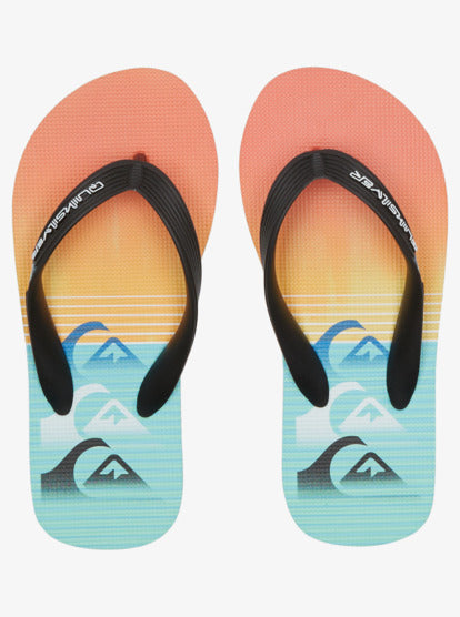 Boys quiksilver flip online flops