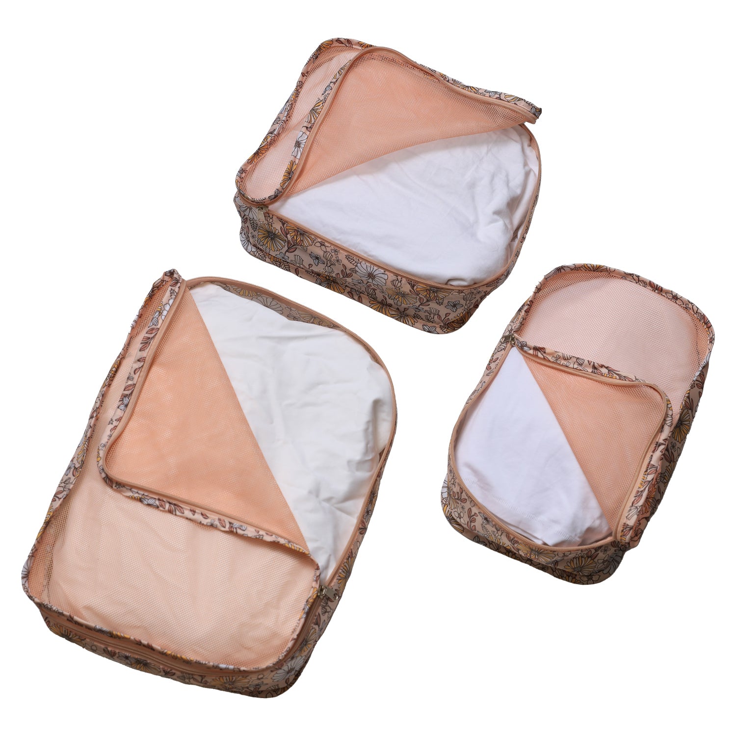 Travel By Splosh 3 Pack Floral Packing Cubes