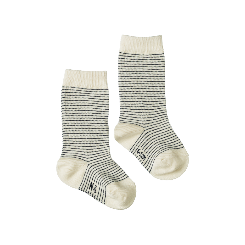 Nature Baby - Cotton Socks - Navy Stripe