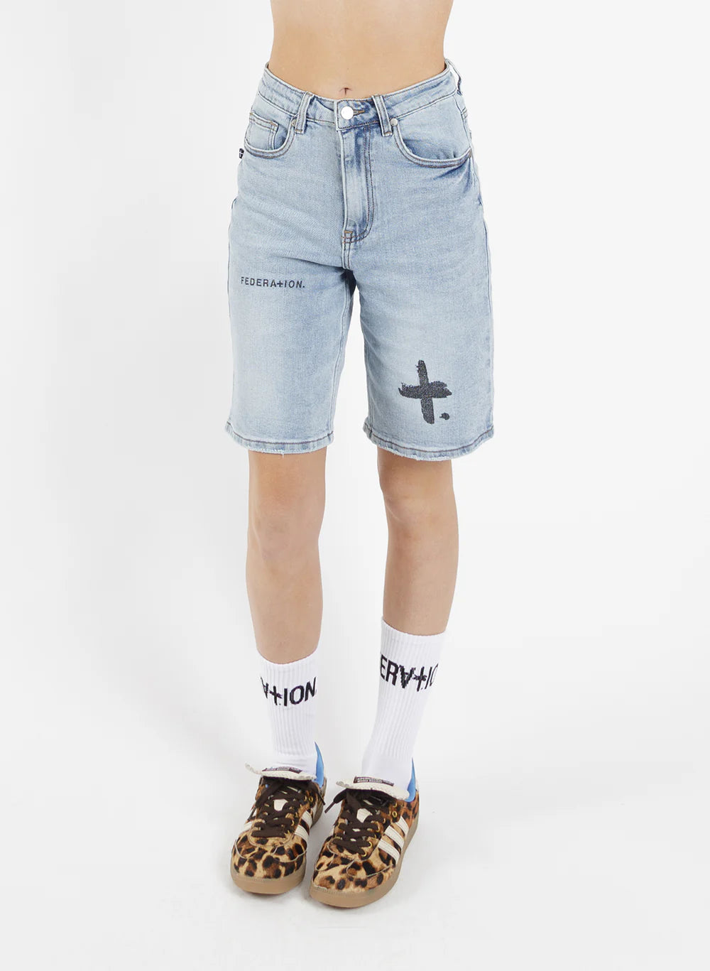 FEDERATION - TAKE IT EASY SHORT - TRIO - WASHED BLUE