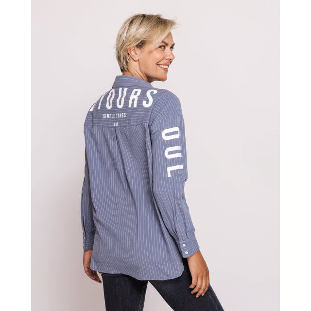 ZHRILL - WILLOW BLOUSE - BLUE