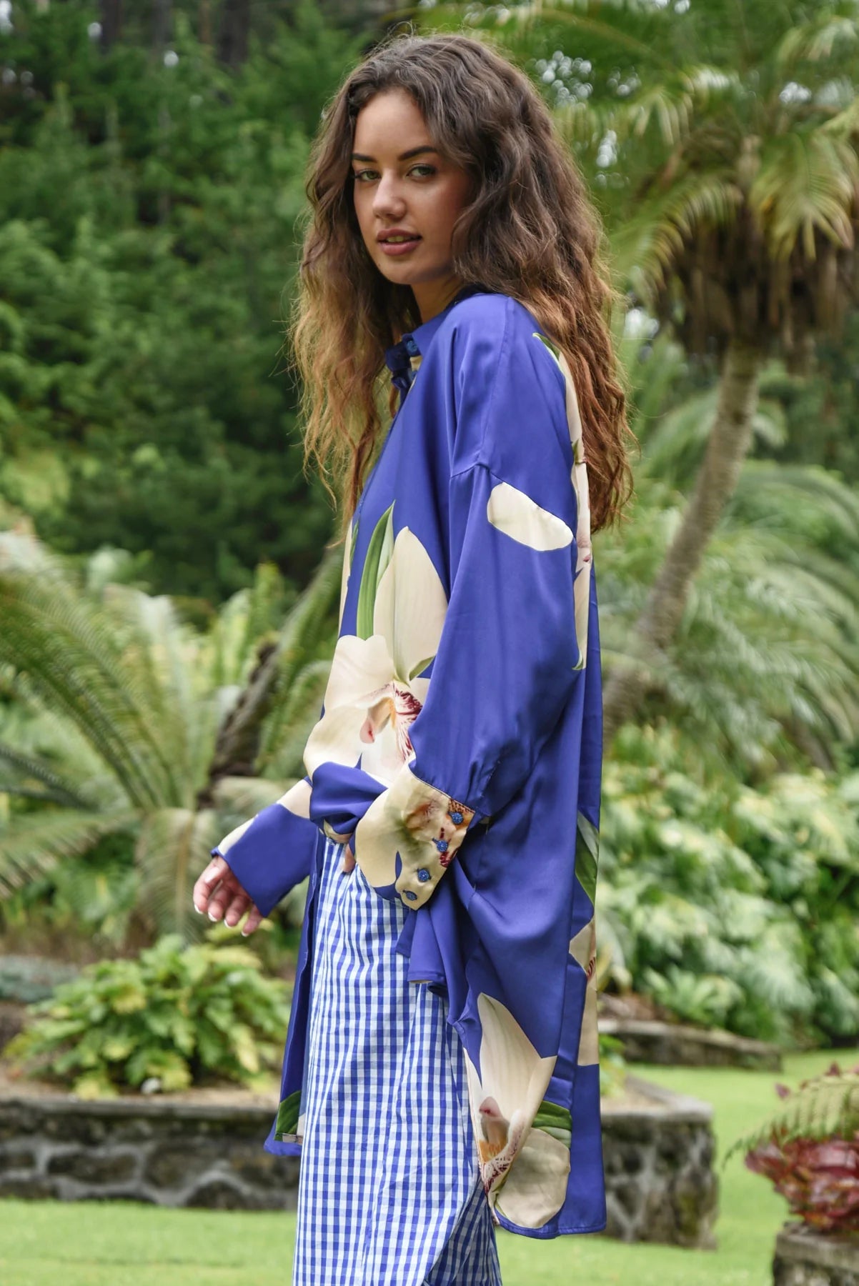 CURATE SOMETHING BORROWED SHIRT - BLUE ORCHID