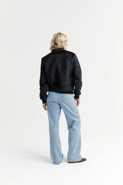 HOMELEE - WYLD BOMBER - BLACK QUILT