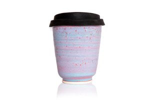 Westcost Stoneware Reusable Travel Cup 12oz  Candyfloss