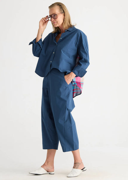ZAKET & PLOVER - BARREL LEG PANT - OCEAN
