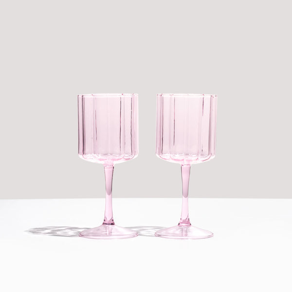 FAZEEK WINE GLASSES - Pink