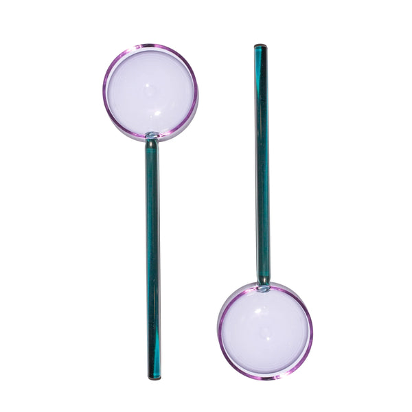 FAZEEK SALAD SERVERS - LILAC + TEAL