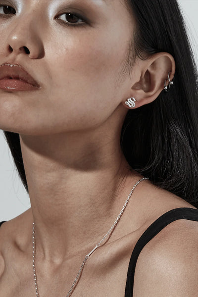 STOLEN - OLD ENGLISH STUDS - SILVER