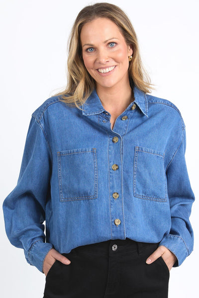 ELM BLAKE DENIM SHIRT - LIGHT BLUE