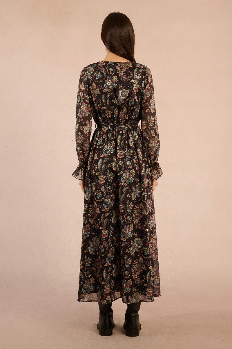 MOLLY BRAKEN - WOVEN DRESS - BLACK AMALIA