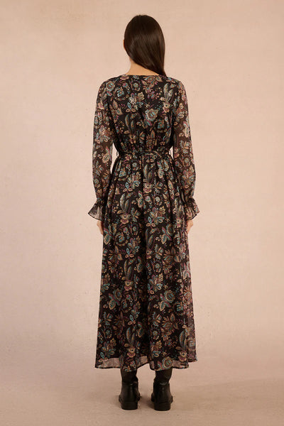 MOLLY BRAKEN - WOVEN DRESS - BLACK AMALIA