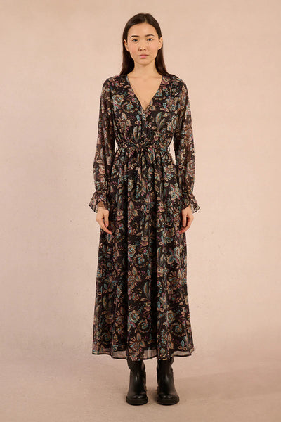 MOLLY BRAKEN - WOVEN DRESS - BLACK AMALIA