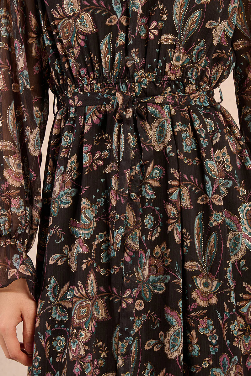 MOLLY BRAKEN - WOVEN DRESS - BLACK AMALIA