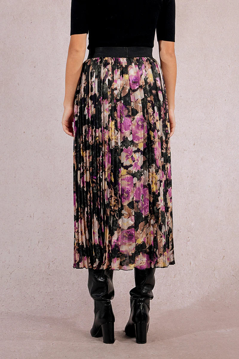 MOLLY BRAKEN - WOVEN SKIRT - BLACK CLOTILDE