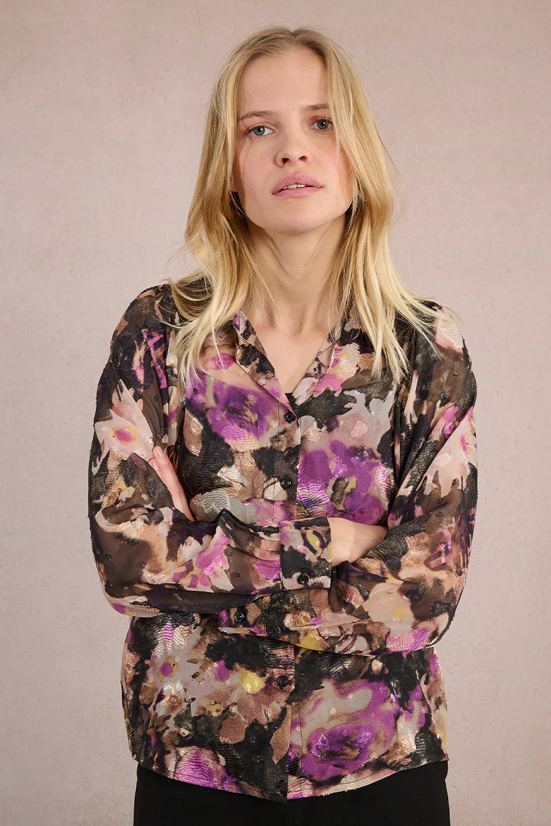 MOLLY BRAKEN - WOVEN SHIRT - BLACK CLOTILDE