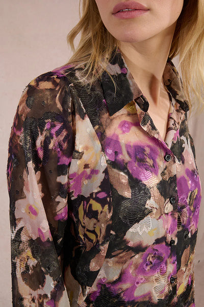 MOLLY BRAKEN - WOVEN SHIRT - BLACK CLOTILDE