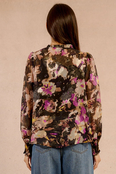 MOLLY BRAKEN - WOVEN BLOUSE - BLACK CLOTILDE