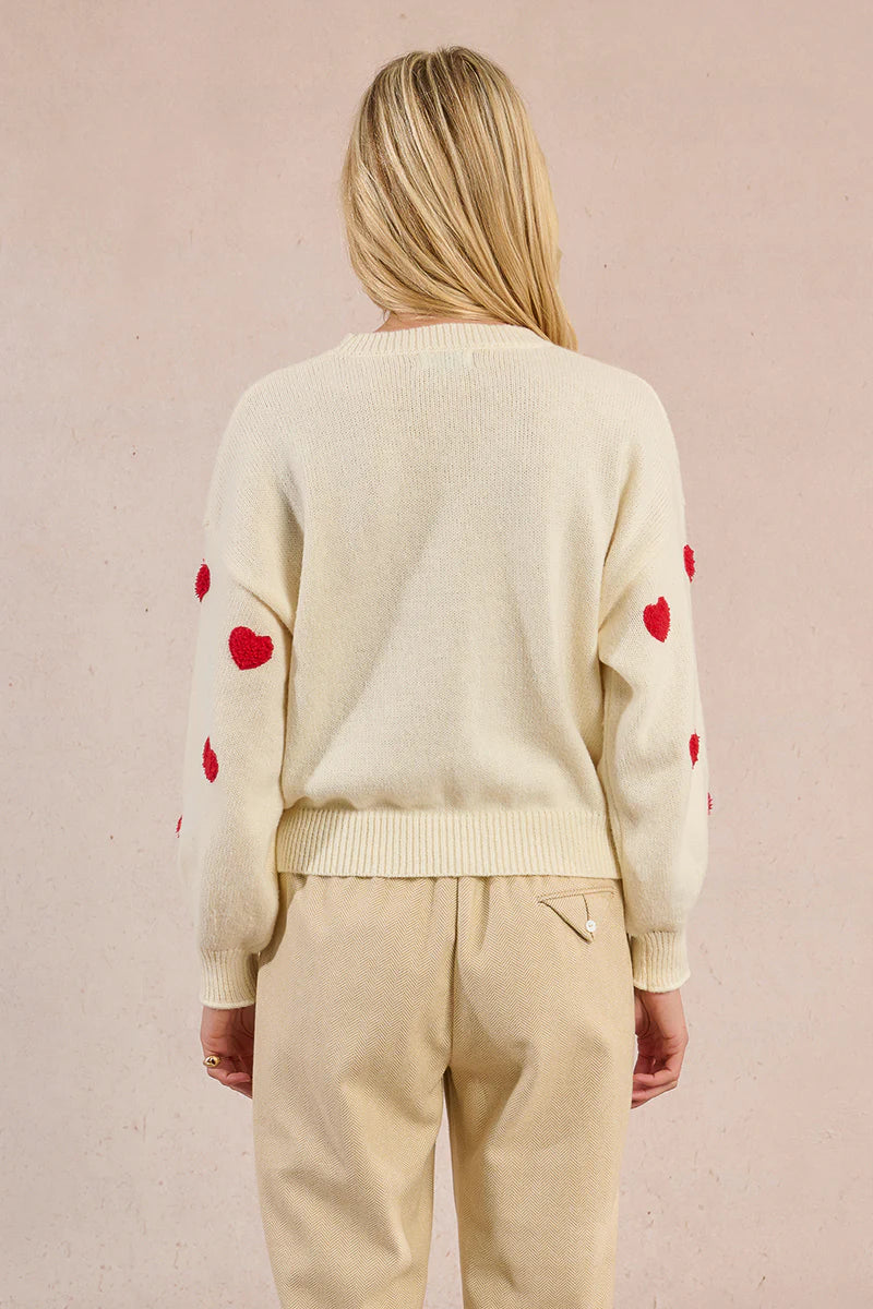 MOLLY BRAKEN - KNITTED SWEATER - OFF WHITE