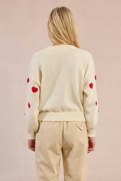 MOLLY BRAKEN - KNITTED SWEATER - OFF WHITE