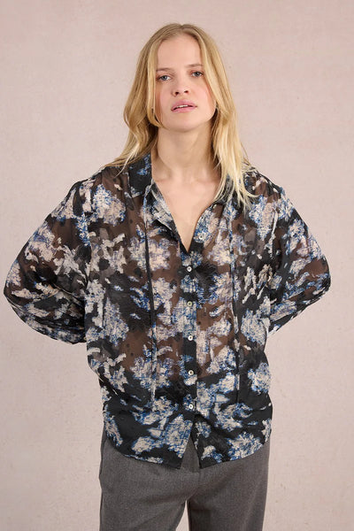 MOLLY BRAKEN - WOVEN SHIRT - BLACK ADELAIDE
