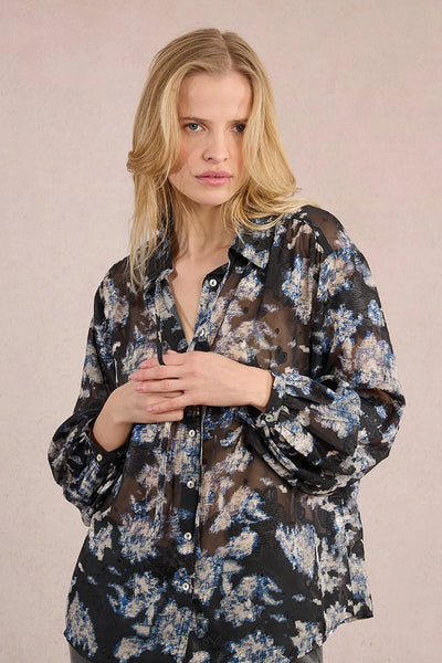 MOLLY BRAKEN - WOVEN SHIRT - BLACK ADELAIDE