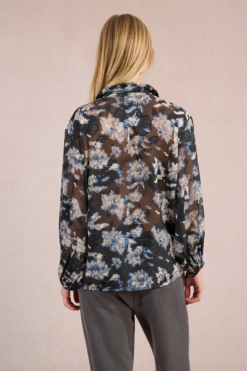 MOLLY BRAKEN - WOVEN SHIRT - BLACK ADELAIDE
