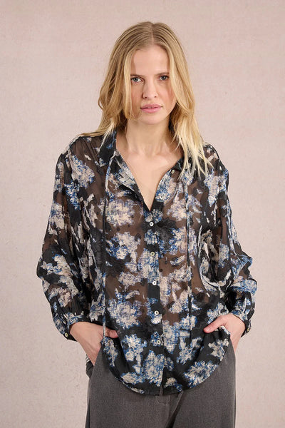 MOLLY BRAKEN - WOVEN SHIRT - BLACK ADELAIDE