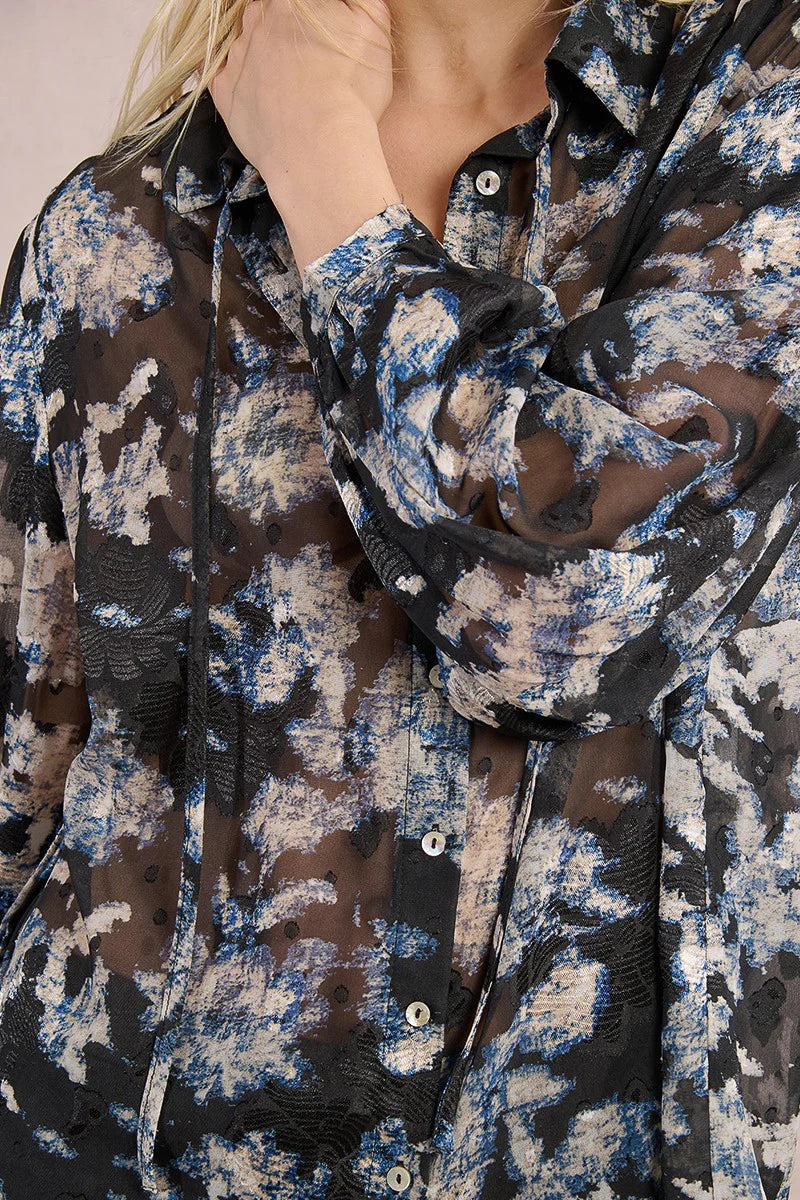 MOLLY BRAKEN - WOVEN SHIRT - BLACK ADELAIDE