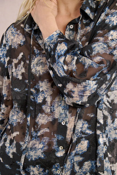 MOLLY BRAKEN - WOVEN SHIRT - BLACK ADELAIDE