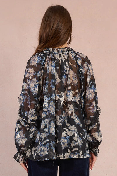 MOLLY BRAKEN - WOVEN BLOUSE - BLACK ADELAIDE