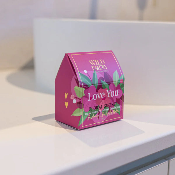 WILD EMERY - LOVE YOU - FLORAL GIFT SET