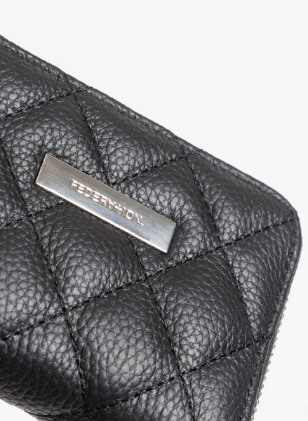 FEDERATION LEATHER FDR WALLET - BLACK