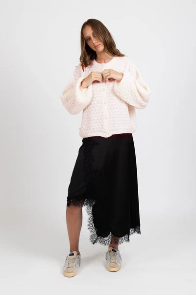 FEDERATION - HONEYCOMB CARDI - PEARL