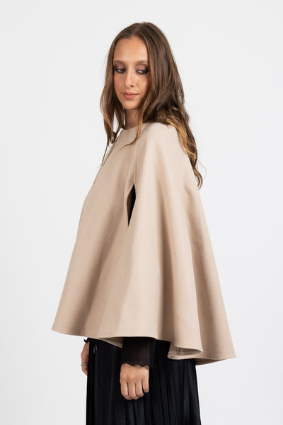 FEDERATION - COCO CAPE - TAN ( WINTER CREAM )