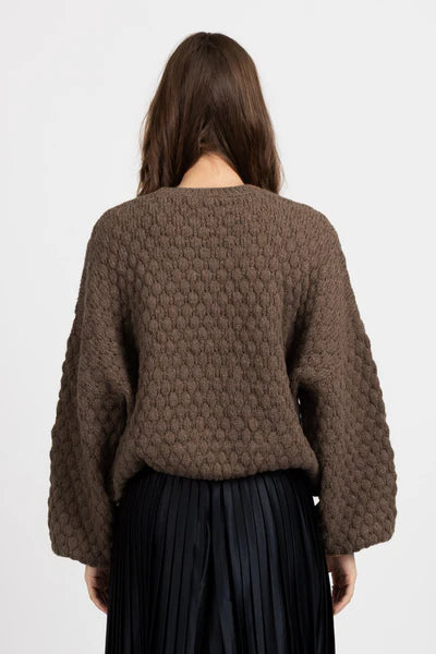 FEDERATION - HONEYCOMB KNIT - CHOCOLATE