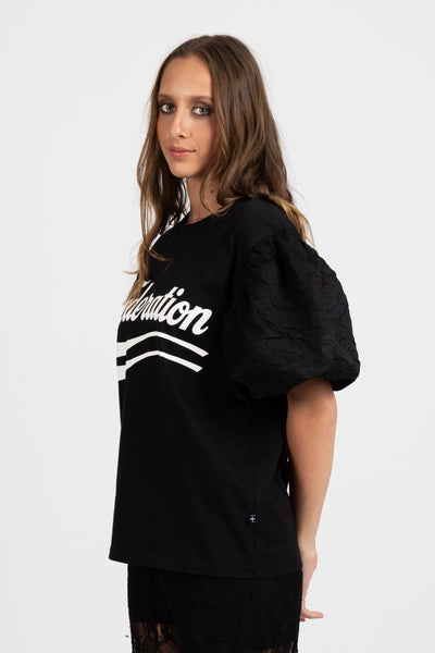 FEDERATION - PUFF TEE 2.0 - FED SWOOSH - BLACK