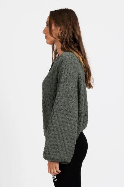 FEDERATION - HONEYCOMB CARDI - STORMY