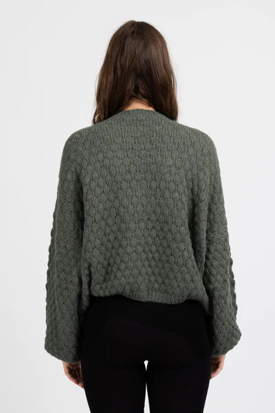 FEDERATION - HONEYCOMB CARDI - STORMY