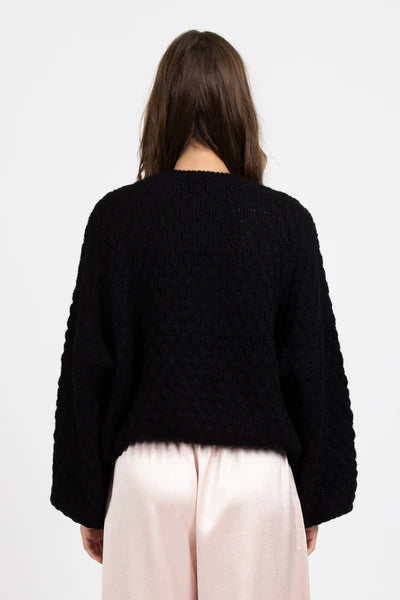 FEDERATION - HONEYCOMB KNIT - BLACK