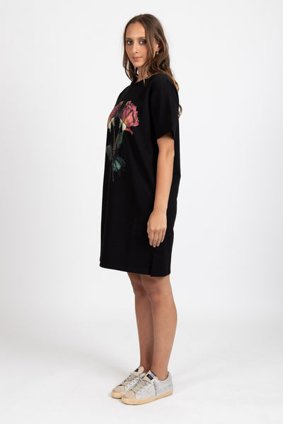 FEDERATION - RUSH TEE - DRIED ROSES - BLACK
