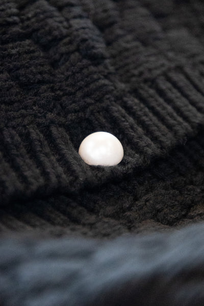 FEDERATION - HONEYCOMB CARDI - BLACK